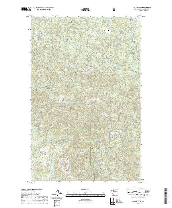 Ellis Mountain, WA — USGS 7.5-minute topo (2023)