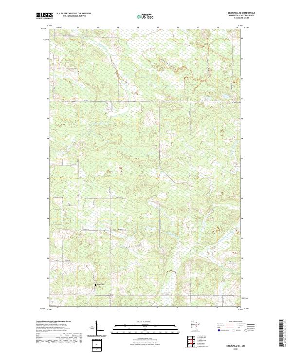 Cromwell SE, MN — USGS 7.5-minute topo (2022)