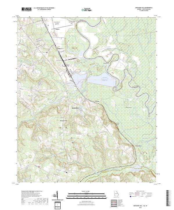 Mechanic Hill, GA-SC — USGS 7.5-minute topo (2024)