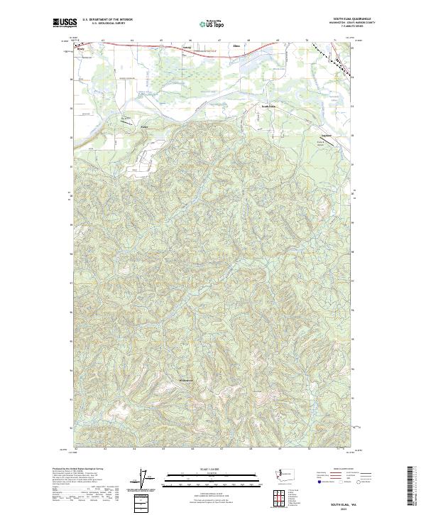 South Elma, WA — USGS 7.5-minute topo (2023)