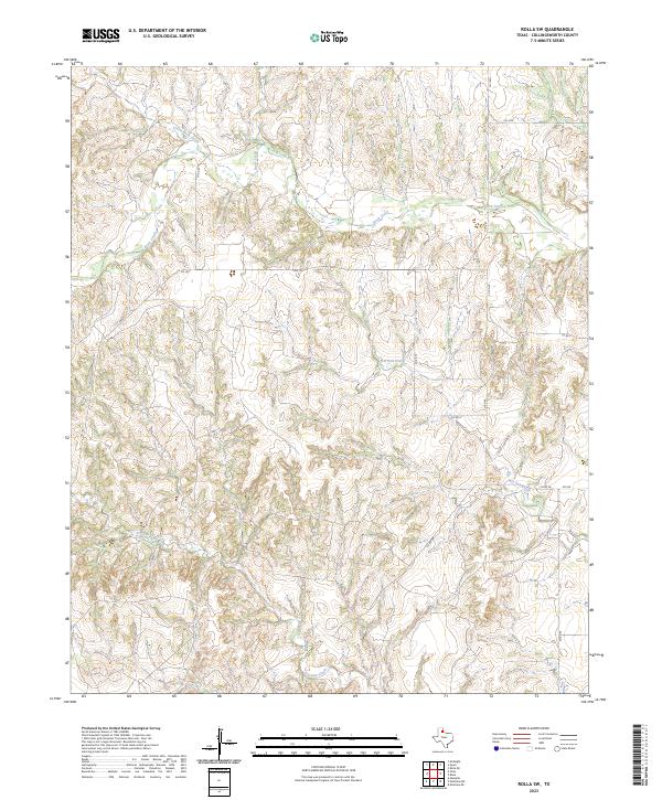 Rolla SW, TX — USGS 7.5-minute topo (2023)