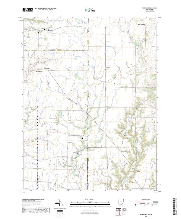 Fairhaven, OH-IN — USGS 7.5-minute topo (2023)