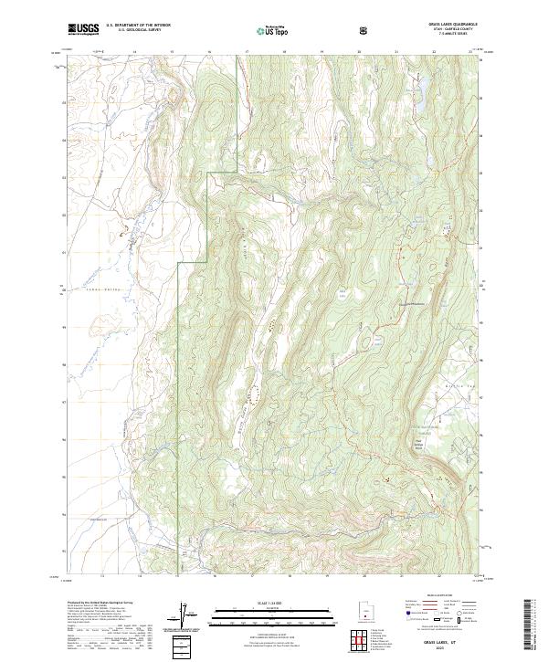 Grass Lakes, UT — USGS 7.5-minute topo (2023)