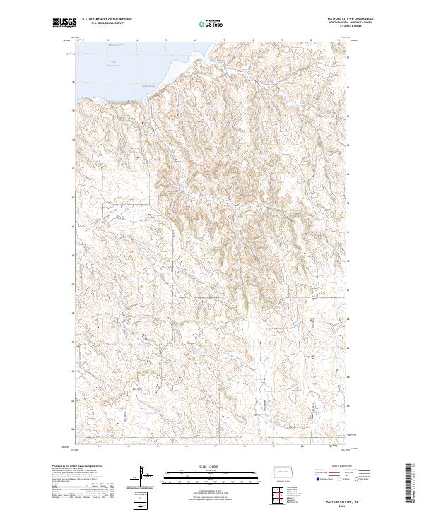 Watford City NW, ND — USGS 7.5-minute topo (2024)