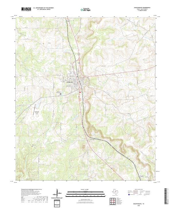 Goldthwaite, TX — USGS 7.5-minute topo (2022)