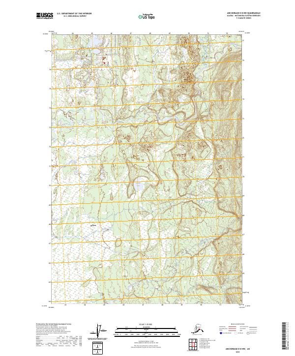Anchorage D-8 NW, AK — USGS 7.5-minute topo (2023)
