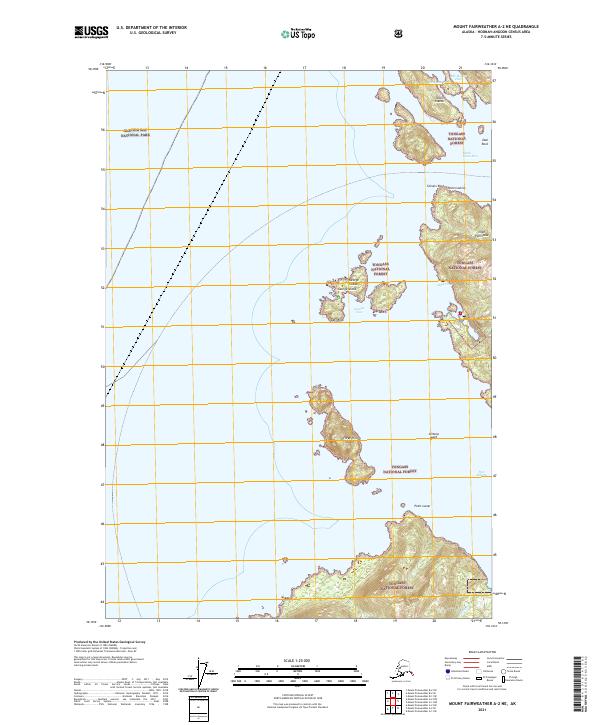 Mount Fairweather A-2 NE, AK — USGS 7.5-minute topo (2021)
