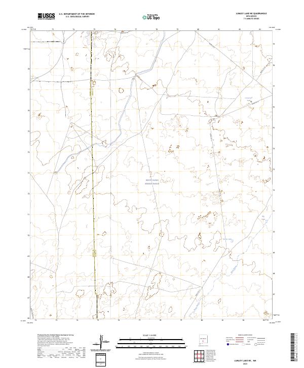 Lumley Lake NE, NM — USGS 7.5-minute topo (2023)