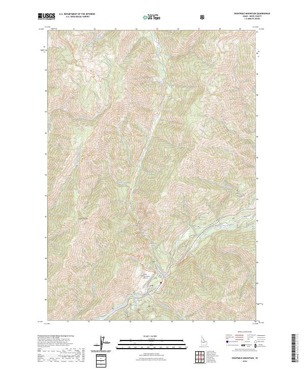 Eightmile Mountain, ID — USGS 7.5-minute topo (2024)
