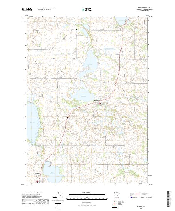 Emmons, MN — USGS 7.5-minute topo (2022)