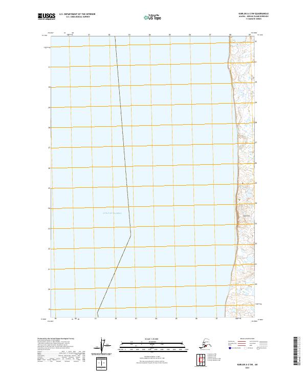 Karluk A-2 SW, AK — USGS 7.5-minute topo (2021)