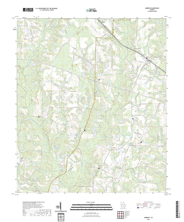 Ambrose, GA — USGS 7.5-minute topo (2024)