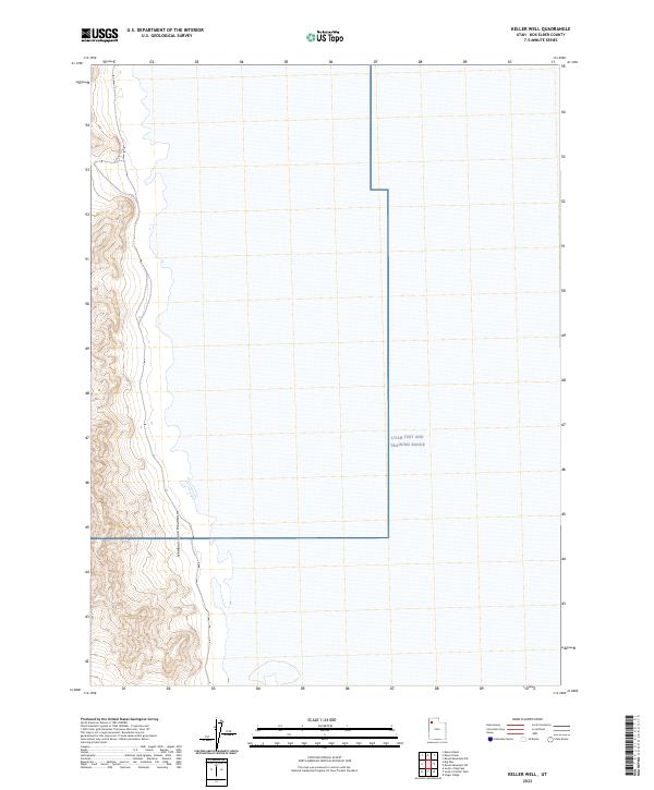 Keller Well, UT — USGS 7.5-minute topo (2023)
