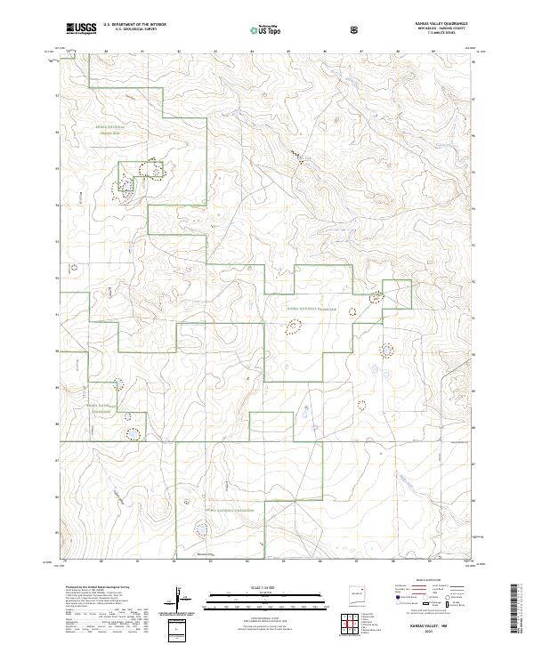Kansas Valley, NM — USGS 7.5-minute topo (2023)