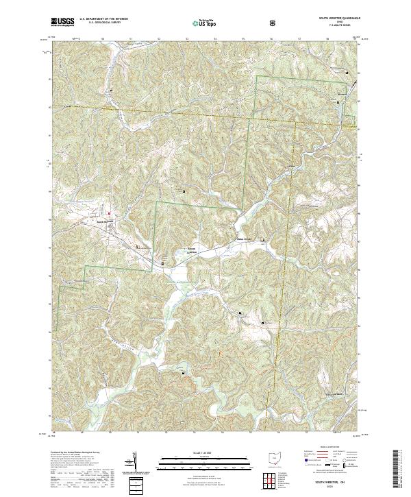 South Webster, OH — USGS 7.5-minute topo (2023)