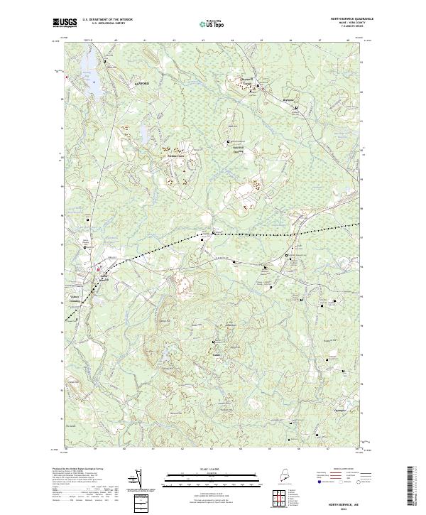 North Berwick, ME — USGS 7.5-minute topo (2024)