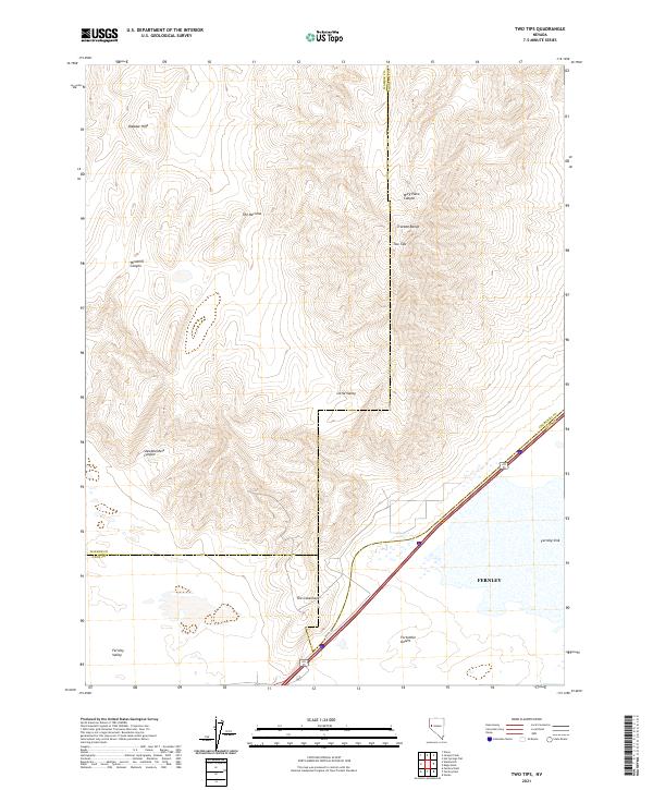 Two Tips, NV — USGS 7.5-minute topo (2021)