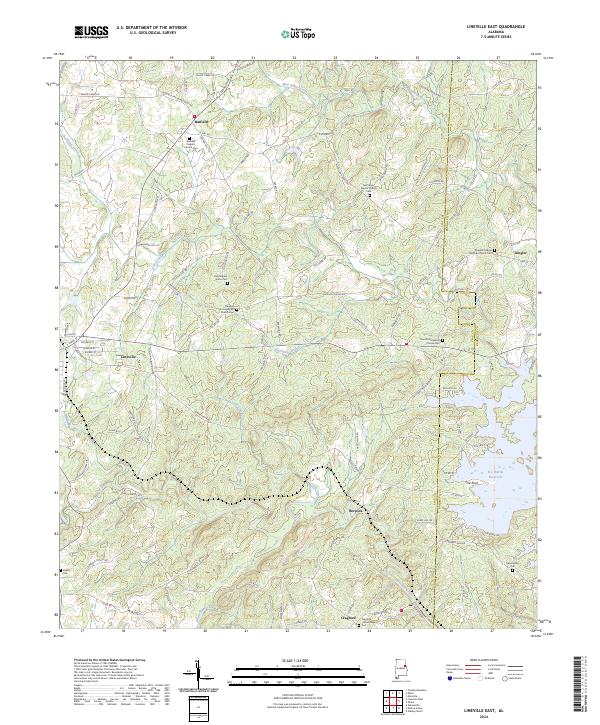 Lineville East, AL — USGS 7.5-minute topo (2024)