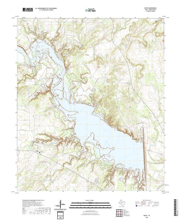 Edith, TX — USGS 7.5-minute topo (2022)
