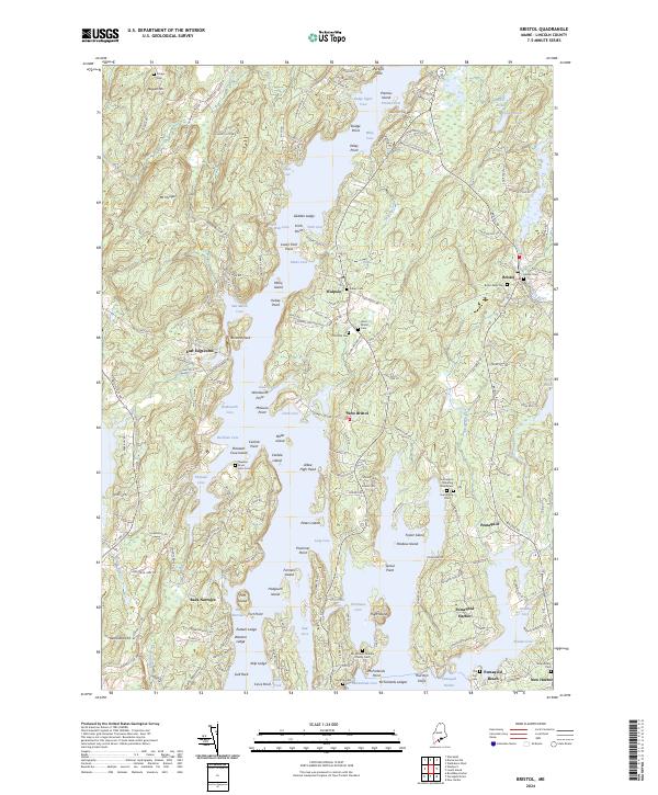 Bristol, ME — USGS 7.5-minute topo (2024)