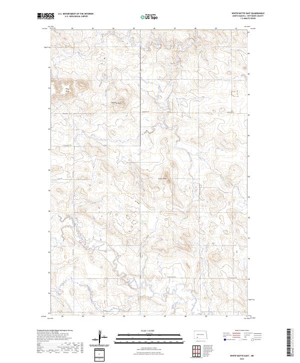 White Butte East, ND — USGS 7.5-minute topo (2024)