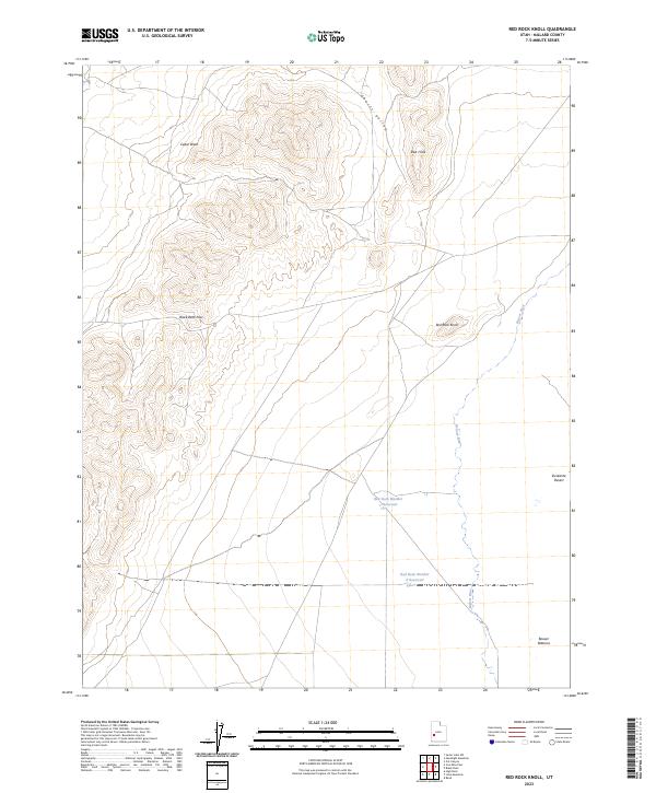 Red Rock Knoll, UT — USGS 7.5-minute topo (2023)