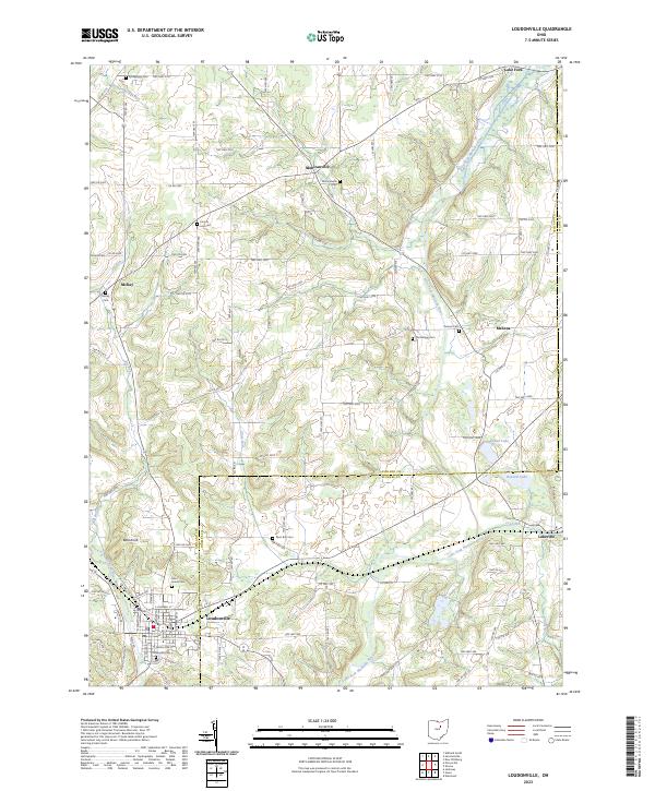 Loudonville, OH — USGS 7.5-minute topo (2023)