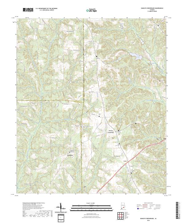 Danleys Crossroads, AL — USGS 7.5-minute topo (2024)