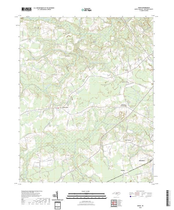 Union, NC — USGS 7.5-minute topo (2022)