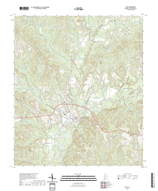Elba, AL — USGS 7.5-minute topo (2024)