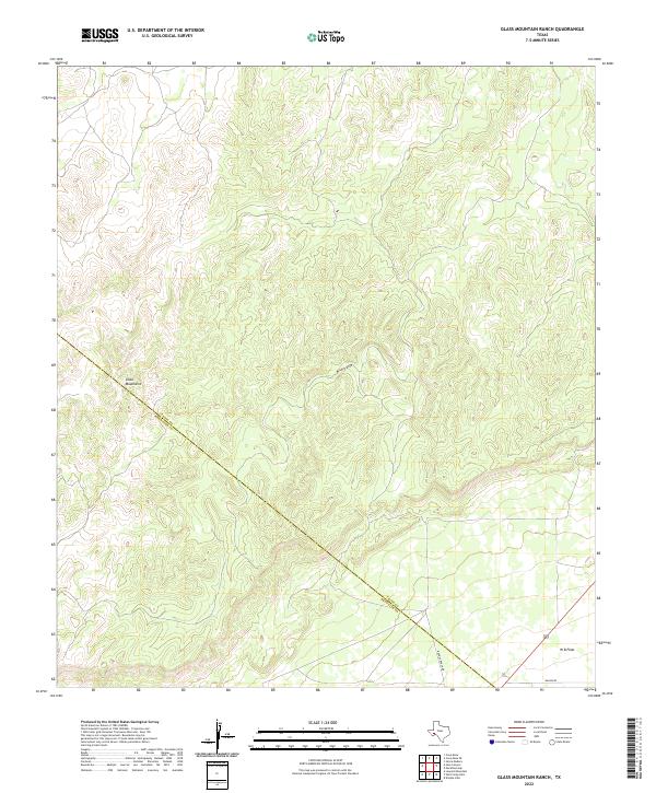 Glass Mountain Ranch, TX — USGS 7.5-minute topo (2022)
