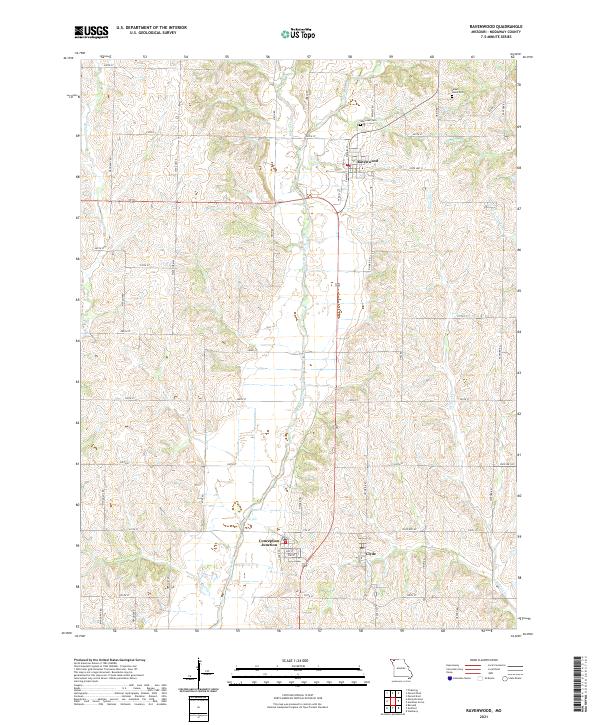 Ravenwood, MO — USGS 7.5-minute topo (2021)