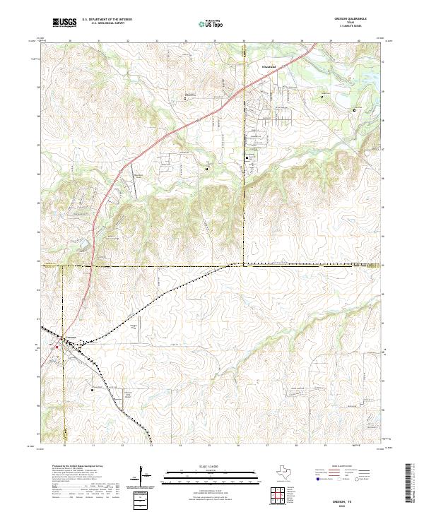 Cresson, TX — USGS 7.5-minute topo (2022)