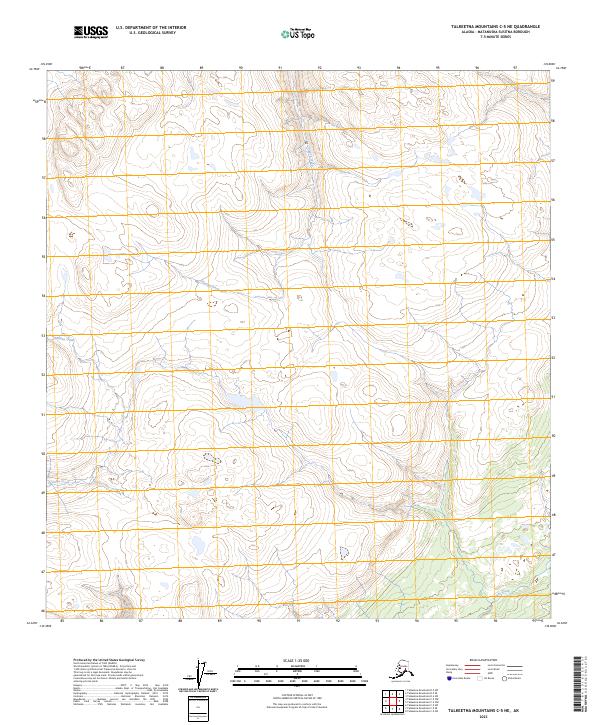 Talkeetna Mountains C-5 NE, AK — USGS 7.5-minute topo (2023)