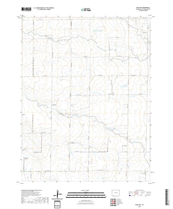 Rush NW, CO — USGS 7.5-minute topo (2022)