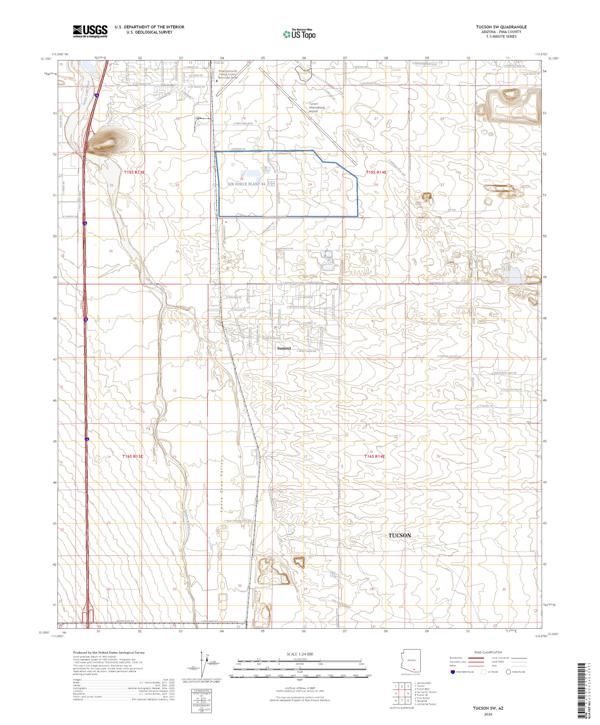 Tucson SW, AZ — USGS 7.5-minute topo (2026)
