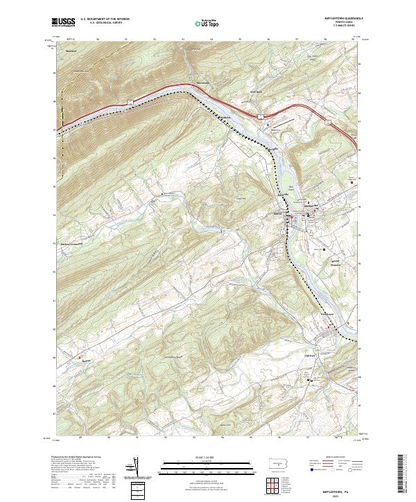Mifflintown, PA — USGS 7.5-minute topo (2023)