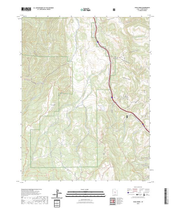Yogo Creek, UT — USGS 7.5-minute topo (2023)