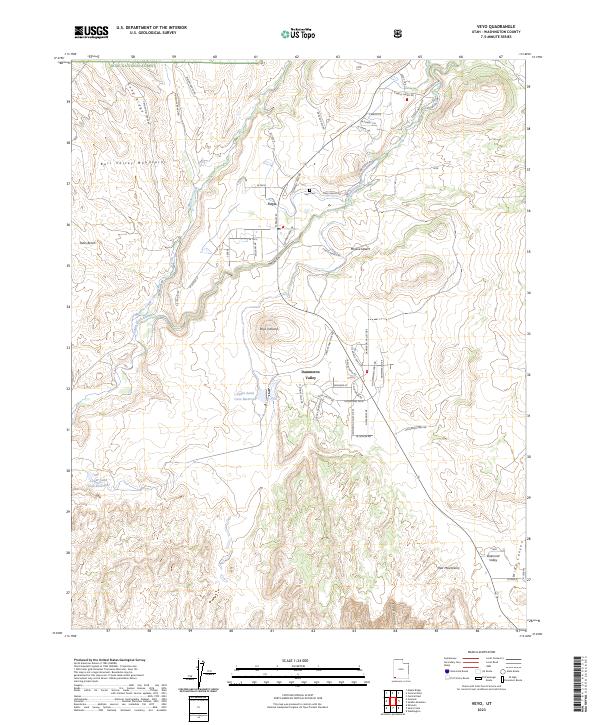 Veyo, UT — USGS 7.5-minute topo (2023)