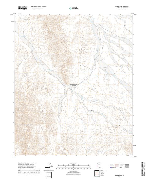 Mohave Peak, AZ — USGS 7.5-minute topo (2021)