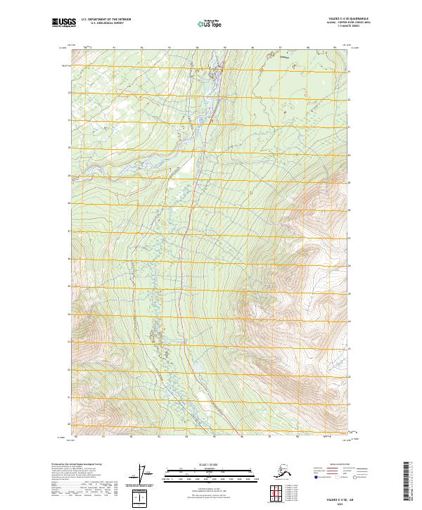 Valdez C-4 SE, AK — USGS 7.5-minute topo (2023)
