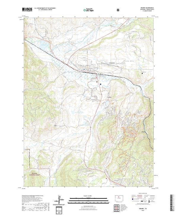 Granby, CO — USGS 7.5-minute topo (2022)