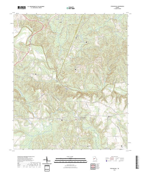 Fickling Mill, GA — USGS 7.5-minute topo (2024)
