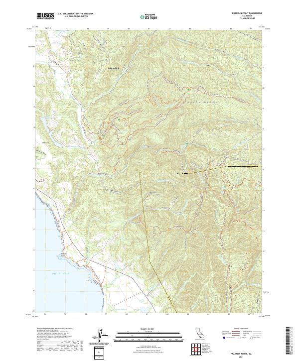 Franklin Point, CA — USGS 7.5-minute topo (2021)