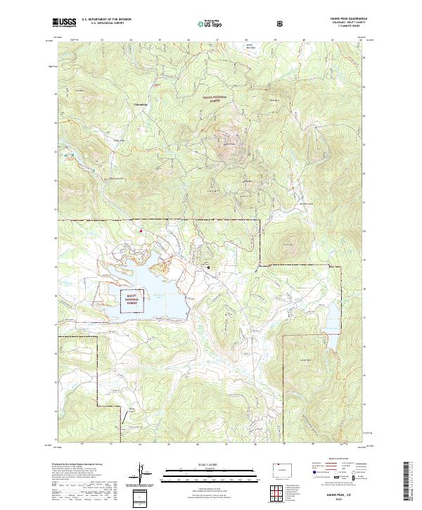 Hahns Peak, CO — USGS 7.5-minute topo (2022)