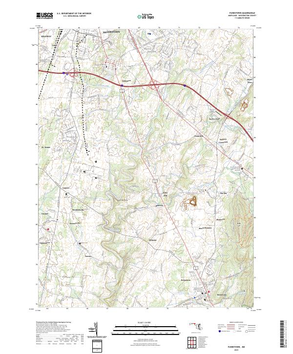 Funkstown, MD — USGS 7.5-minute topo (2023)