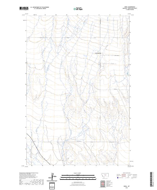 Nihill, MT — USGS 7.5-minute topo (2024)