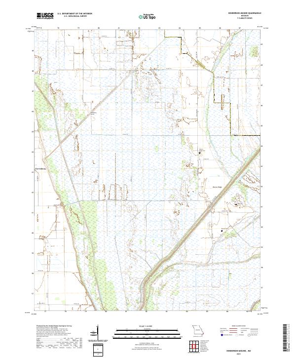 Henderson Mound, MO — USGS 7.5-minute topo (2021)