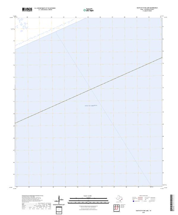 South of Star Lake, TX — USGS 7.5-minute topo (2025)