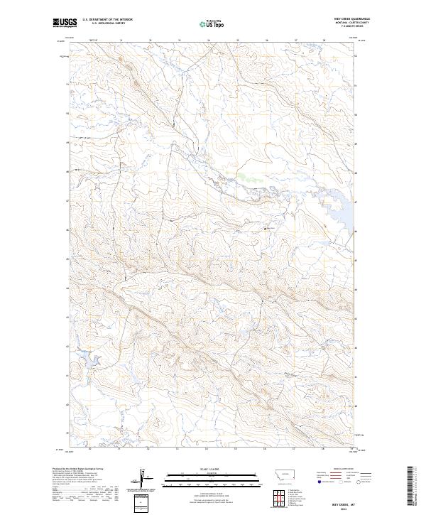 Ikey Creek, MT — USGS 7.5-minute topo (2024)